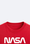 Nasa Red Oversized T-shirts