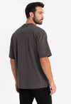 Smokey Grey Oversized 220 GSM 100% Cotton T-Shirt