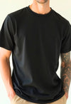 Black Regular Fit Cotton T-Shirt