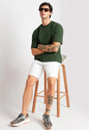 Green Oversized 220 GSM 100% Cotton T-Shirt