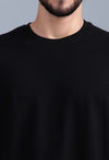 Black Oversized 220 GSM 100% Cotton T-Shirt