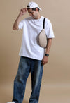 White Oversized 220 GSM 100% Cotton T-Shirt