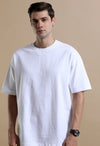 White Oversized 220 GSM 100% Cotton T-Shirt