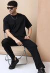 Black Oversized 220 GSM 100% Cotton T-Shirt