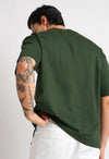 Green Oversized 220 GSM 100% Cotton T-Shirt