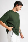 Green Oversized 220 GSM 100% Cotton T-Shirt