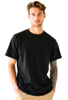 Black Regular Fit Cotton T-Shirt