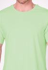 Sea Green Regular Fit Cotton T-Shirt