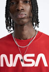 Nasa Red Oversized T-shirts