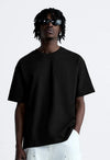 Pacman Printed Black Oversized T-shirt